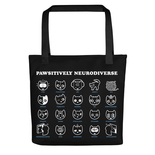 Pawsitively Neurodiverse Tote bag